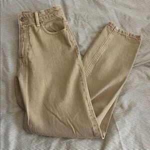 Zara Beige Denim Pants